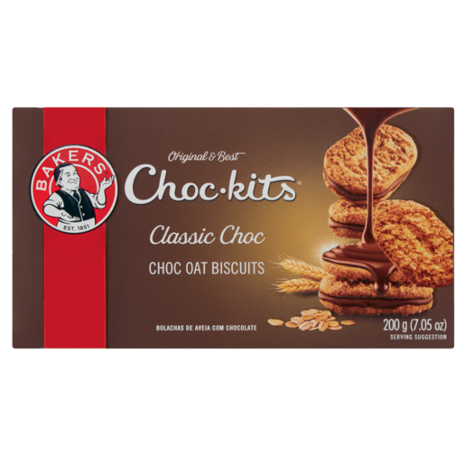 Bakers Classic Choc Choc-kits Biscuits, 200g