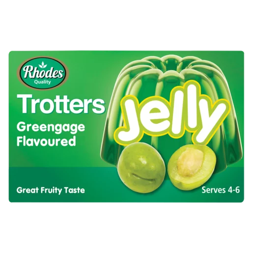(Expired) Rhodes Quality Trotters Greengage Flavoured Instant Jelly 40g
