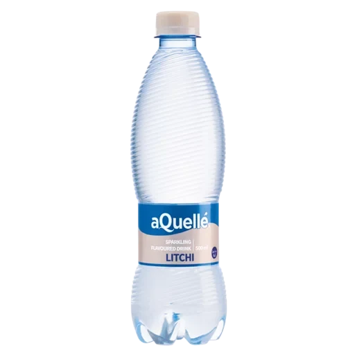 aQuellé Litchi Flavoured Sparkling Water 500ml