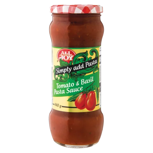 All Joy Tomato & Basil Pasta Sauce 440g