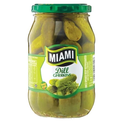 Miami Dill Gherkins 380g