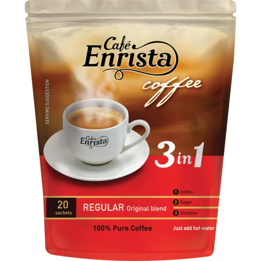 Café Enrista 3 In 1 Regular Original Coffee Blend Pouch 500g