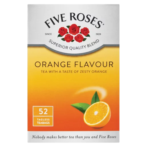 (Expired) Five Roses Orange Flavoured Tagless Teabags, 52 Bags ...