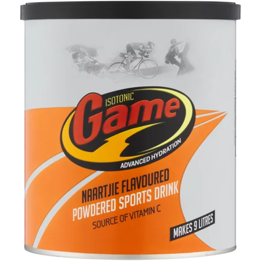 Game Isotonic Naartjie Flavoured Powdered Energy Drink 720g