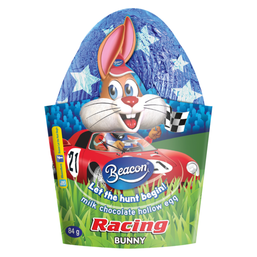Beacon Racing Bunny Hollow Milk Chocolate Egg, 84g