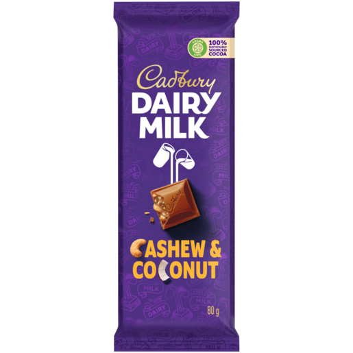 (Expired) Cadbury Dairy Milk Cashew & Coconut Chocolate Slab 80g