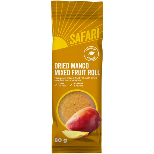 Safari Dried Mango Mixed Fruit Roll 80g