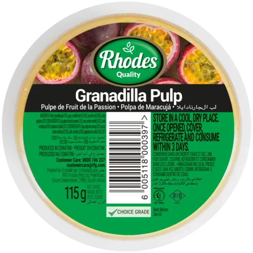 Rhodes Granadilla Pulp, 115g