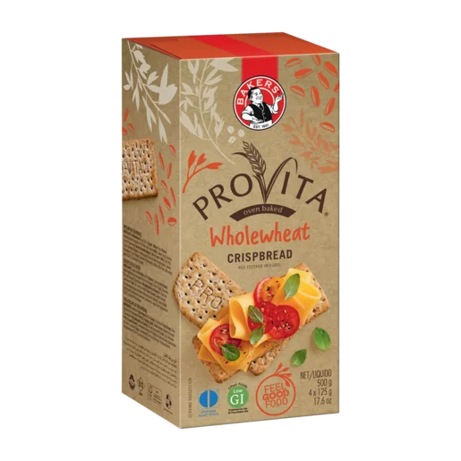 Bakers Provita Whole Wheat Crispbread, 250g