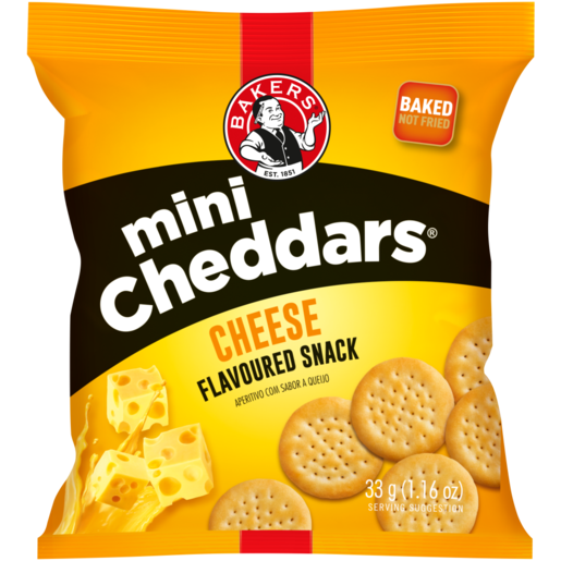 Bakers Mini Cheddars Cheese Flavored Snack, 33g — AubergineFoods CA