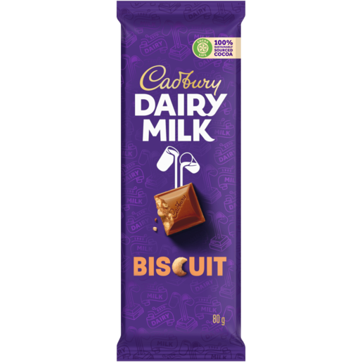 Cadbury Dairy Milk Biscuit, 80g