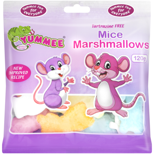 Yummee Marshmallow Mice, 80g