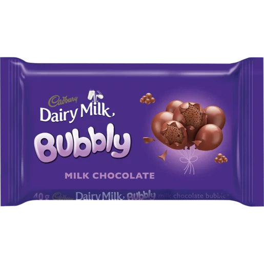(Expired) Cadbury Dairy Milk Bubbly Chocolate Slab 40g