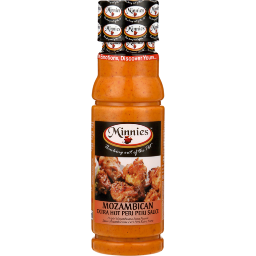 Minnies Mozambican Extra Hot Peri Peri 250ml