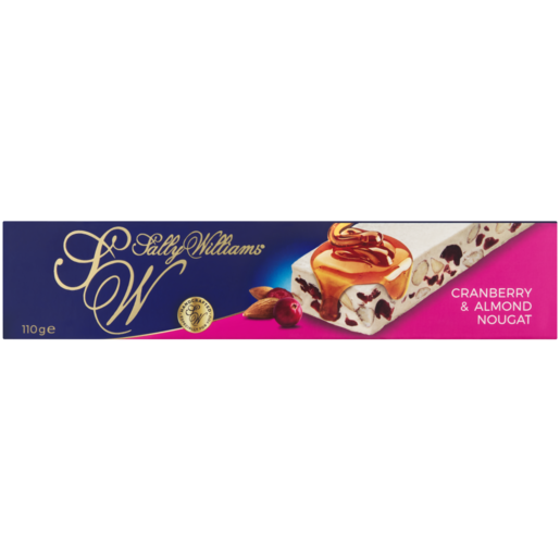 Sally Williams Cranberry Almond Nougat, 110g