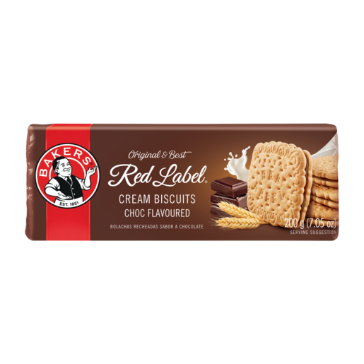 Bakers Red Label Choc Cream Biscuits, 200g