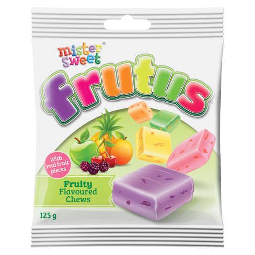 Mister Sweet Frutus Fruity Chews, 125g — AubergineFoods CA