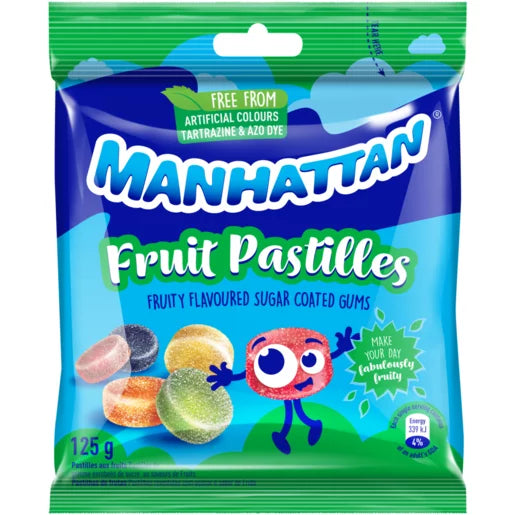 Manhattan Fruit Pastilles 125g