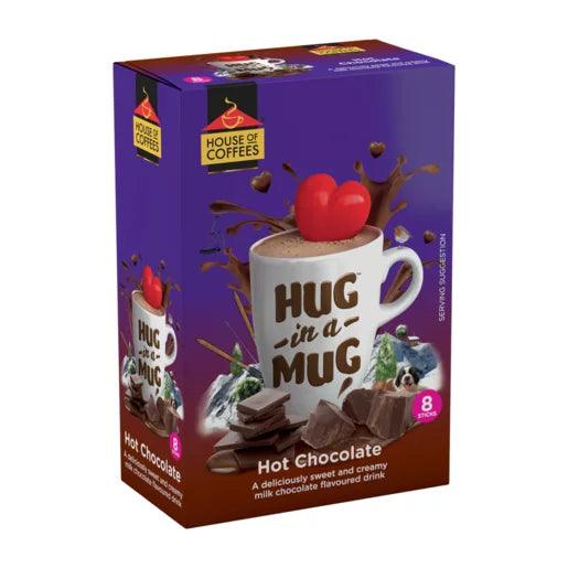 Hug In A Mug Hot Chocolate 8-Pack, 8x24g