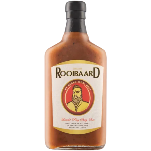 Rooibaard Kwaadbaard Laeveld Ring Sting Hot Sauce 375ml