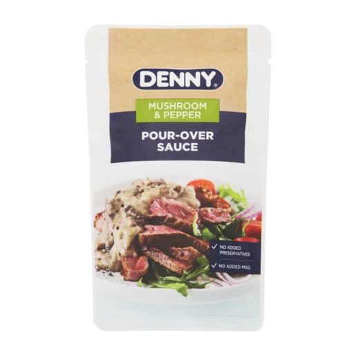 DENNY Mushroom & Pepper Pour Over Sauce 200g Bag