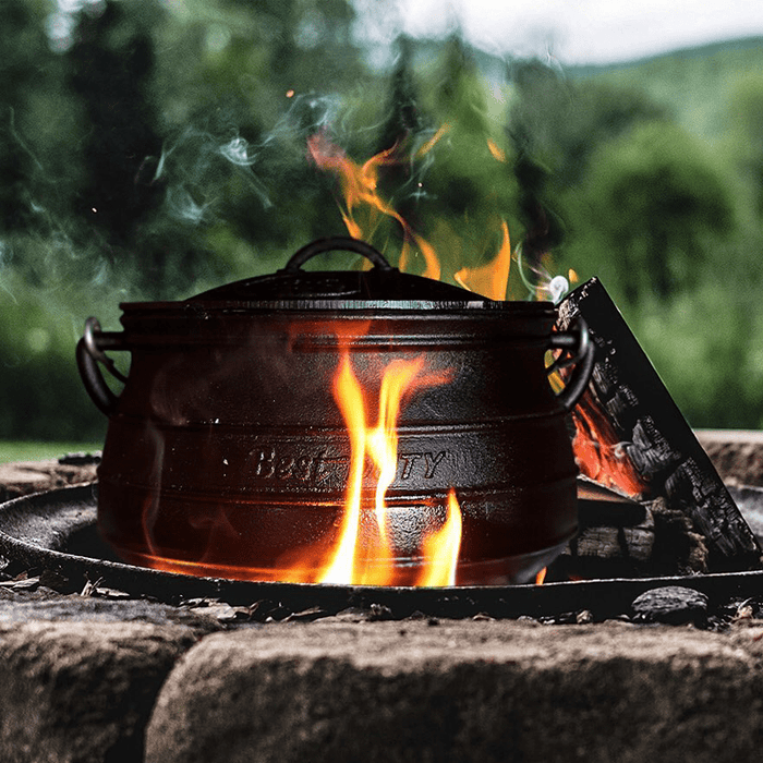 Best Duty 3-Legged Cast Iron Potjie Cooker