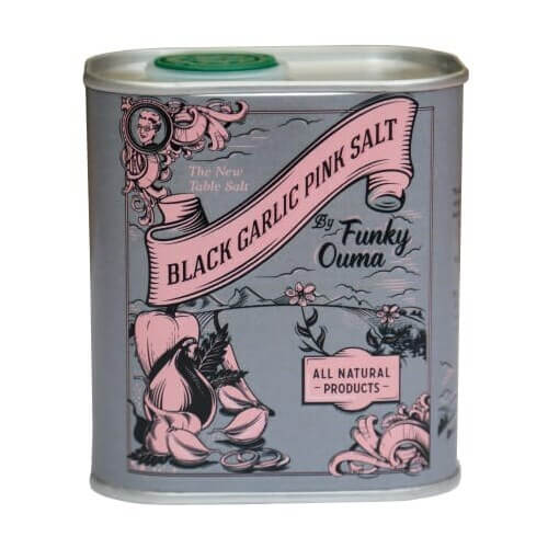 Funky Ouma Black Garlic Pink Salt, 250g