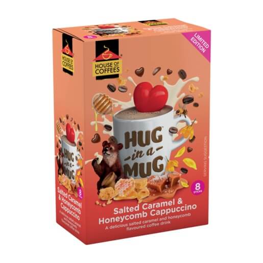 Hug In A Mug Salted Caramel & Honeycomb Cappuccino 8x24g