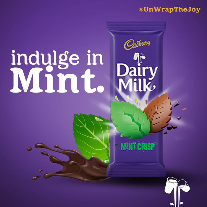 Cadbury Dairy Milk Mint Crisp, 150g