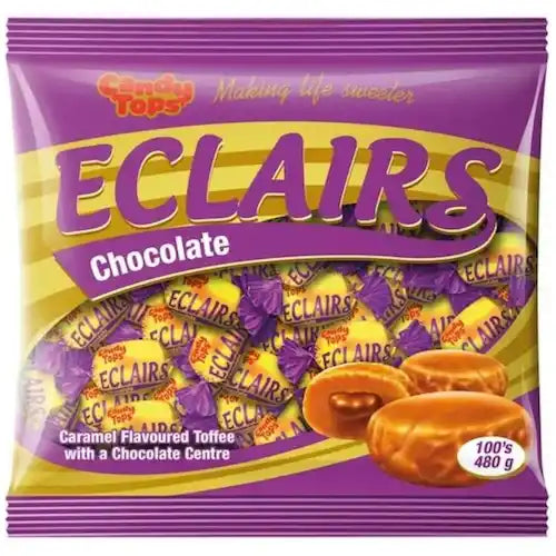 Candy Top Chocolate Eclairs, 100's