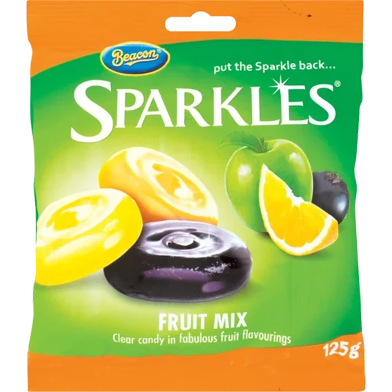 Beacon Sparkles Mixed Fruit Sweets 125g