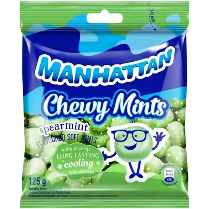 Manhattan Spearmint Flavoured Chewy Mints 125g