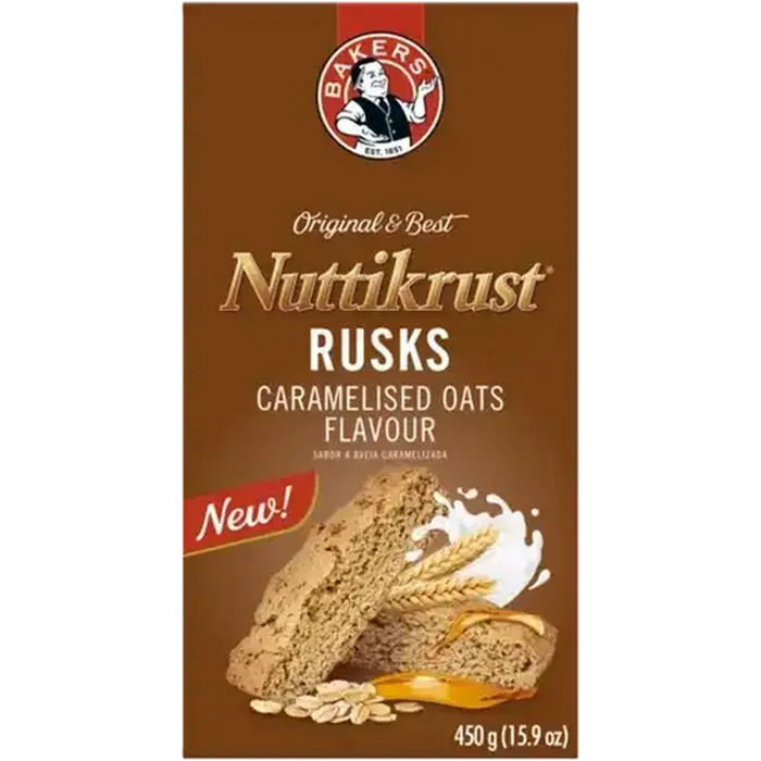 Bakers Nuttikrust Biscuits Flavour Rusks 450g