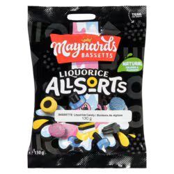 Maynards Allsorts Liqorice Original, 150g