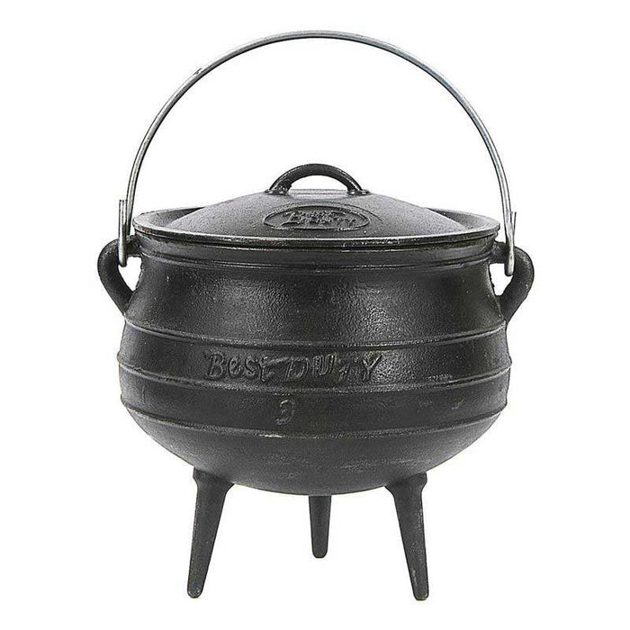 Best Duty 3-Legged Cast Iron Potjie Cooker