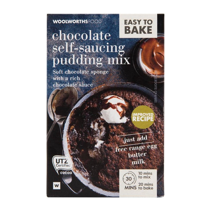 Woolworths Easy To Bake Chocolate Self-Saucing Pudding Mix 255g