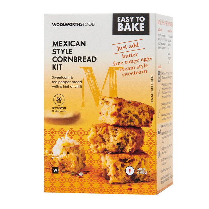 Woolworths Easy To Bake Mexican Style Cornbread Kit 240g