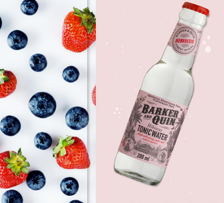 Barker and Quin Hibiscus Tonic Water, 4x200ml