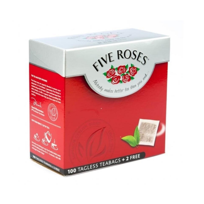 Five Roses Ceylon Tea (100 bags) from South Africa - AubergineFoods.com 