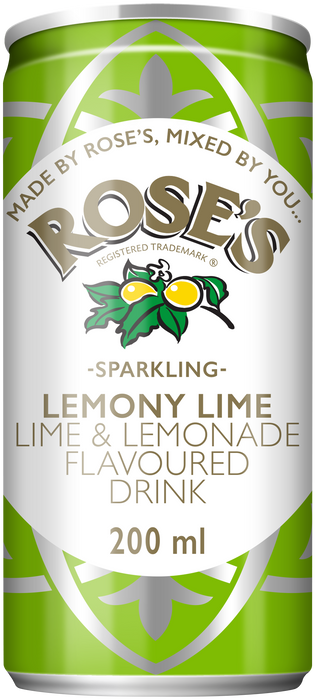 Rose's Lemony Lime Flavored Drink, 200ml