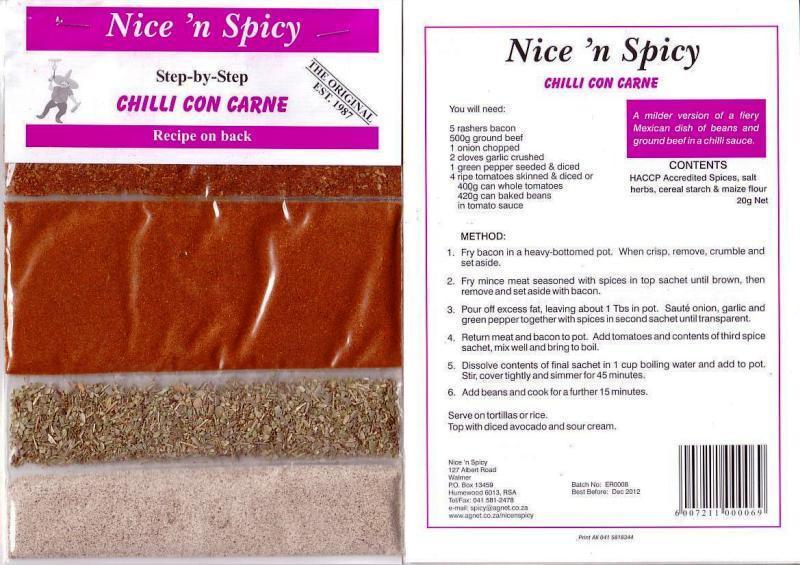 (Expired) Nice n' Spicy Chili con Carne, 20g