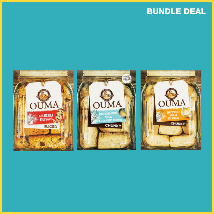 Ouma Rusks Variety Pack, 3Pcs