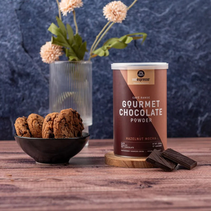 Red Espresso Gourmet Hot  Chocolate - Hazelnut Mocha Tin  350g