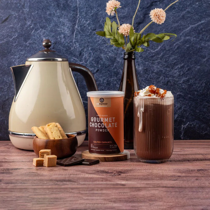 Red Espresso Gourmet Hot  Chocolate - Salted Caramel Tin 350g