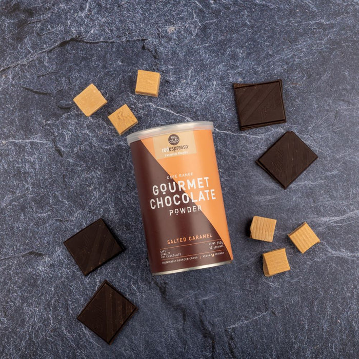 Red Espresso Gourmet Hot  Chocolate - Salted Caramel Tin 350g