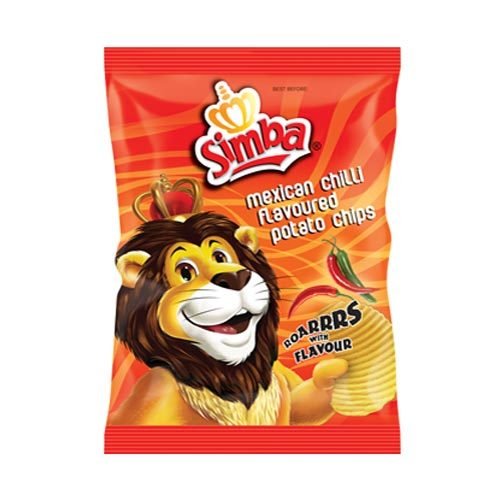 Simba Mexican Chilli Flavor Potato Chips, 125g