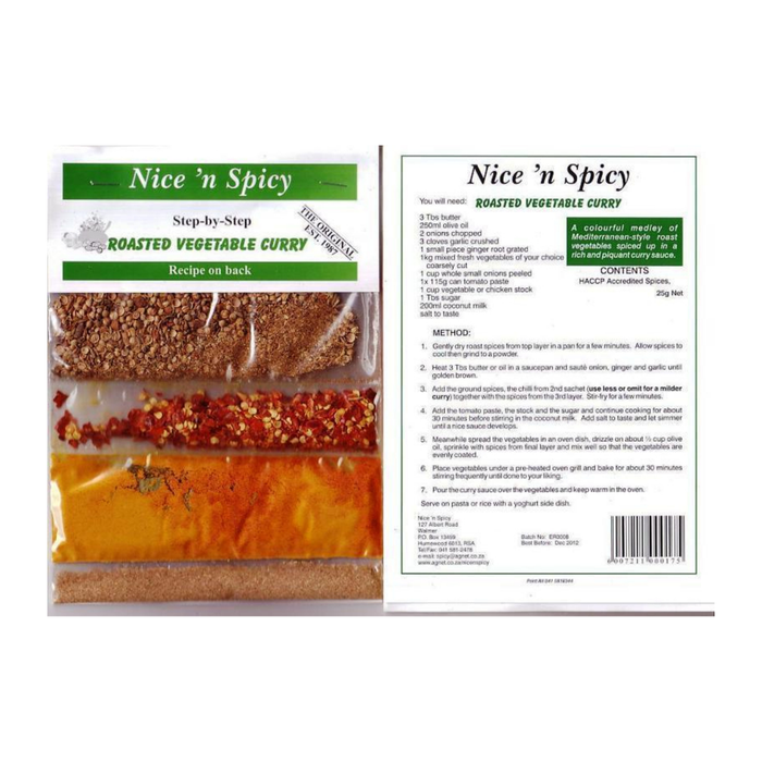 Nice 'n Spicy Roasted Vegetable Curry Mix, 25g