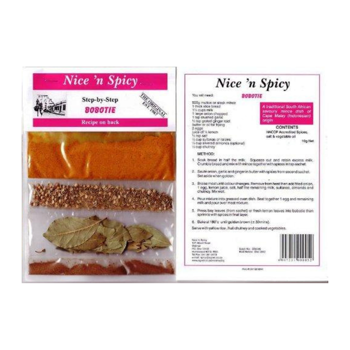 Nice n' Spicy Bobotie Mix, 10g