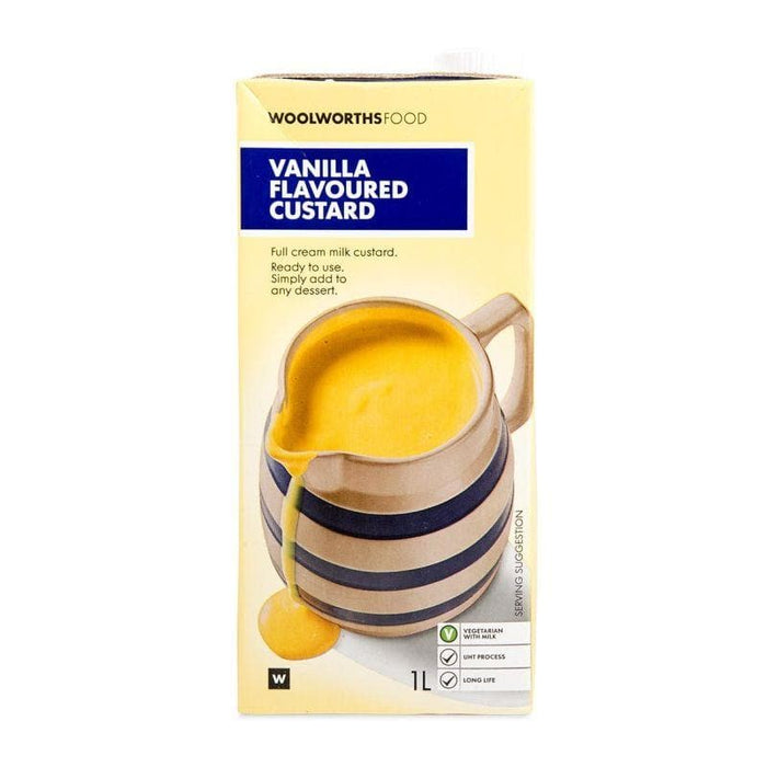 Woolworths Vanilla Flavored Custard, 1L