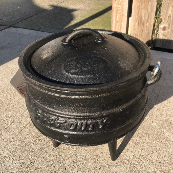 Best Duty 3-Legged Cast Iron Potjie Cooker